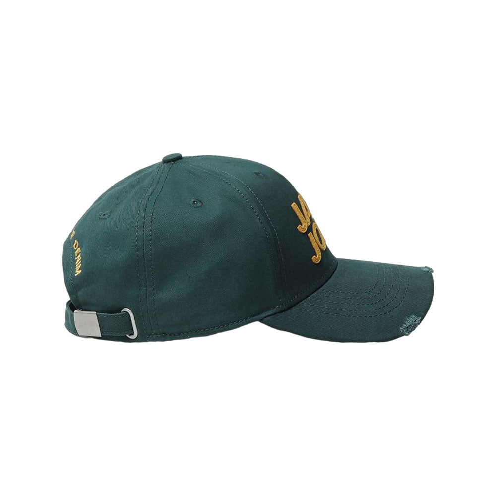 Jack & Jones Men Green & Yellow Embroidered Cap