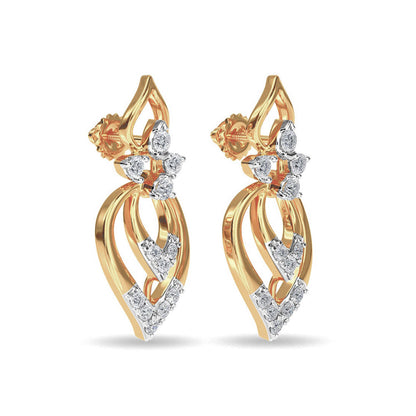 22 KT The Aderrig Yellow Gold Drop Earrings