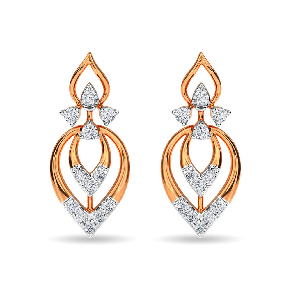 22 KT The Aderrig Yellow Gold Drop Earrings