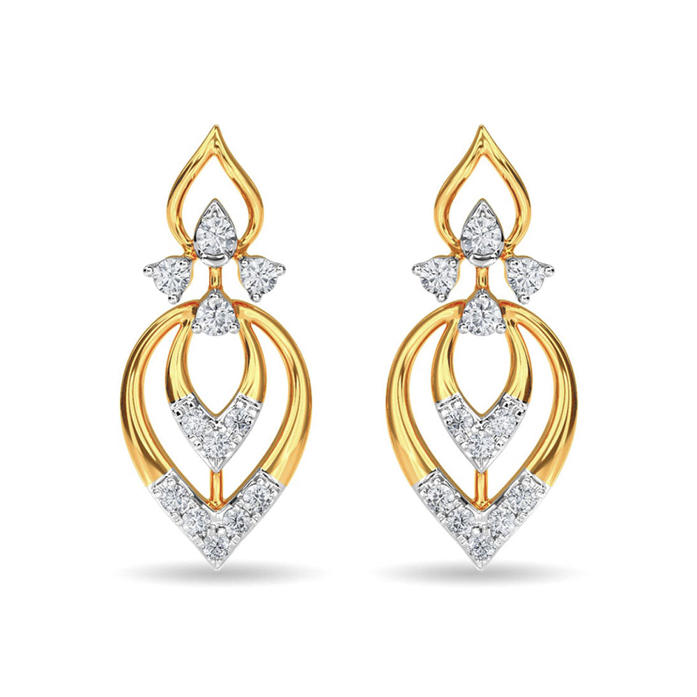 22 KT The Aderrig Yellow Gold Drop Earrings