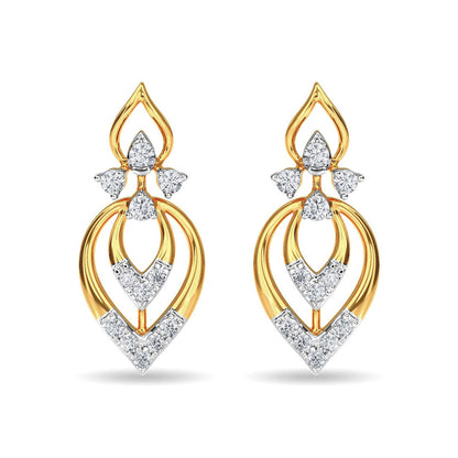 22 KT The Aderrig Yellow Gold Drop Earrings