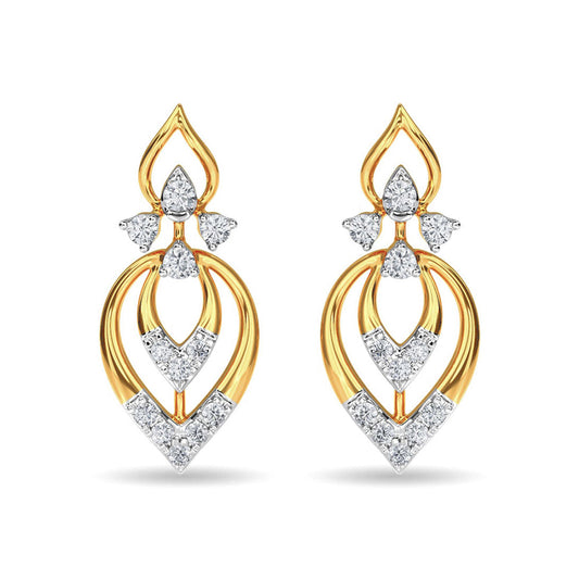 22 KT The Aderrig Yellow Gold Drop Earrings