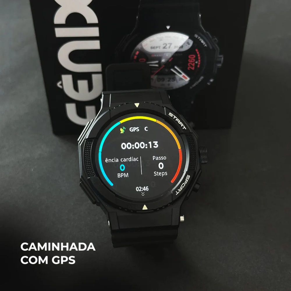 Smartwatch Fênix Wearzone | 1atm | Gps | 1.39 | 100 Modos Esporte