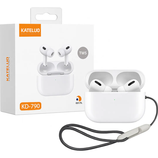 Fone De Ouvido Sem Fio Tws Bluetooth Kateluo Kd790 Cor Branco Anti Ruido