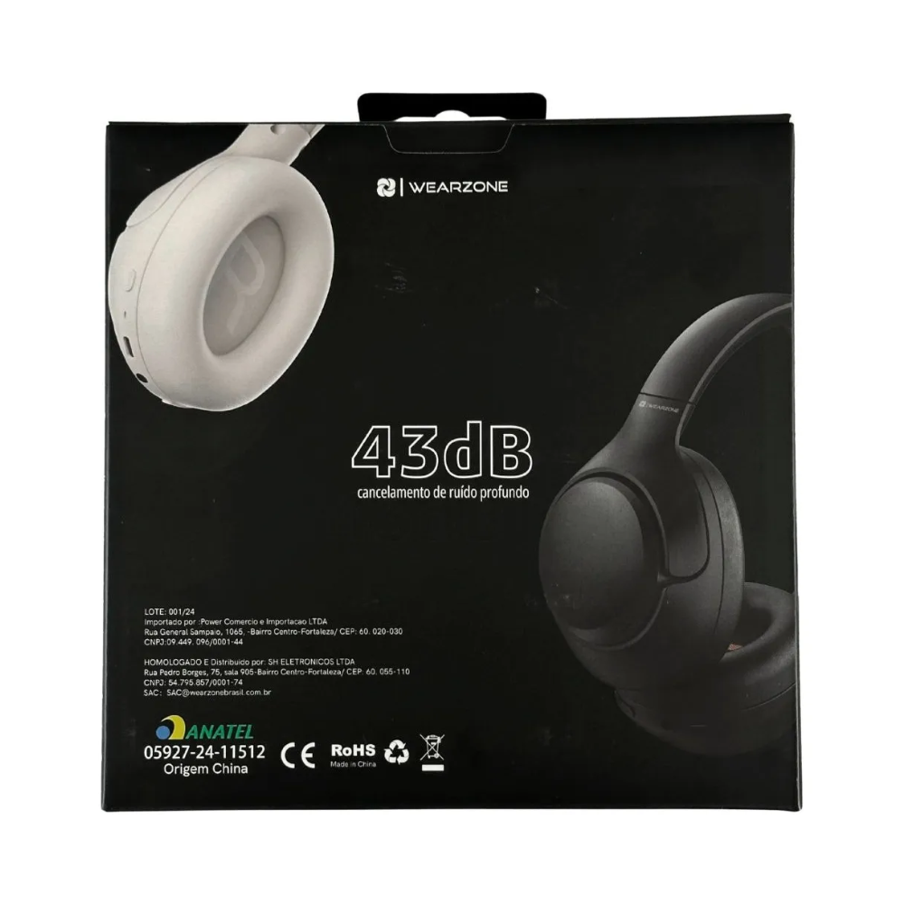 Headset Werazone WZ08 Antirruído Com Microfone